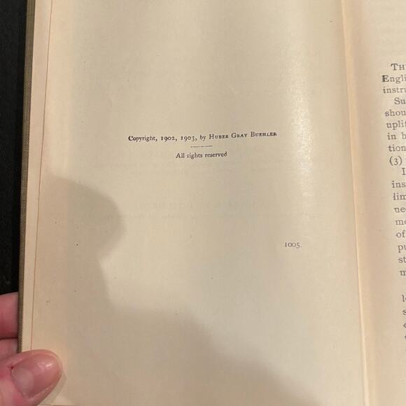 Vintage 1903 Modern English Lessons Book by Buehler & Hotchkiss, HC, Good - Picture 3 of 6